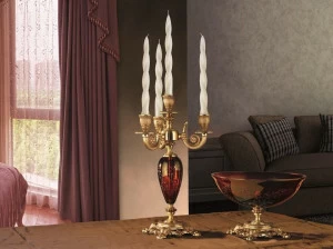 Euroluce Lampadari Подсвечник с кристаллами swarovski® Rubino alicante