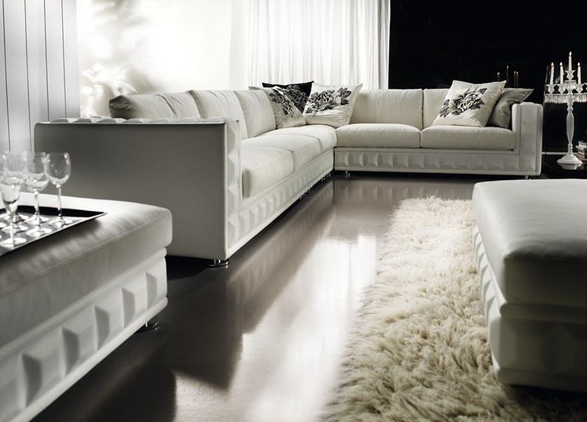 Former In Italia Модульный угловой диван из кожи и ткани Gordon plus sun-id-1500314 - Вид №1