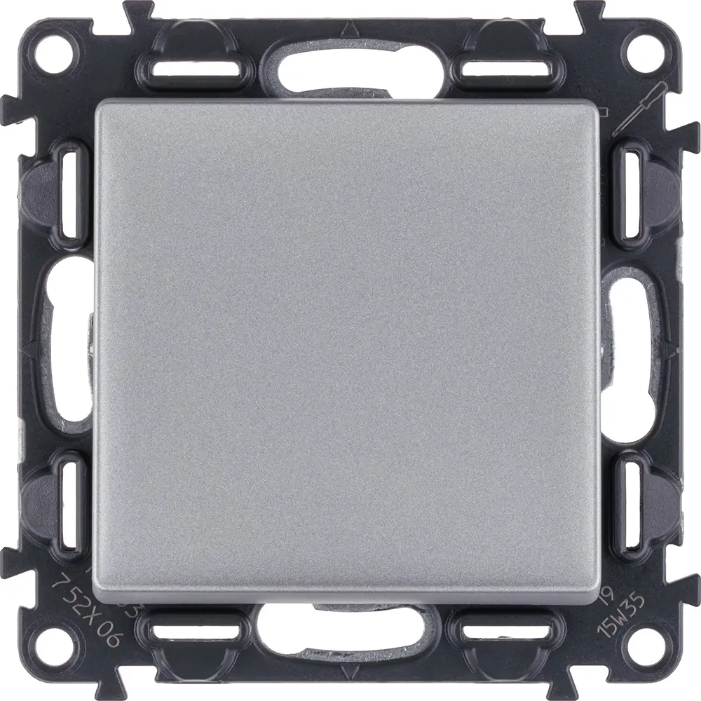 Переключатель встраиваемый Legrand VLN-L 1 клавиша цвет алюминий Valena Life STLM-2090018