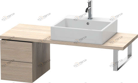LC582503131 Шкафчик для компактной консоли L-Cube #LC5825 320 x 477 мм Сосна серебристая, декор Duravit