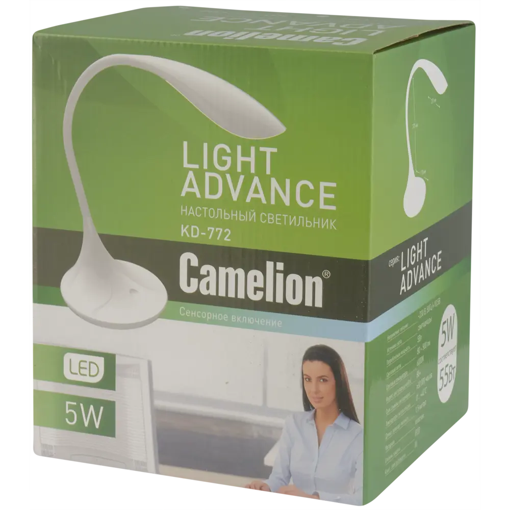 Настольная лампа светодиодная Camel KD-772, цвет чёрный CAMELION STLM-2185315 - Вид №4