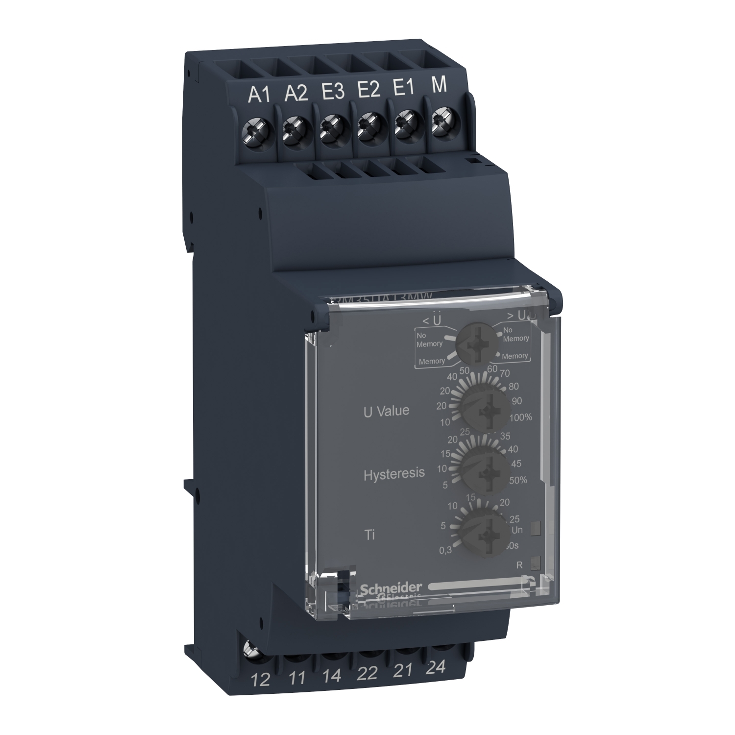 RM35UA11MW РЕЛЕ КОНТРОЛЯ ПОВЫШ/ПОНИЖ НАПРЯЖ 0,05-5В Schneider Electric Компоненты управления 