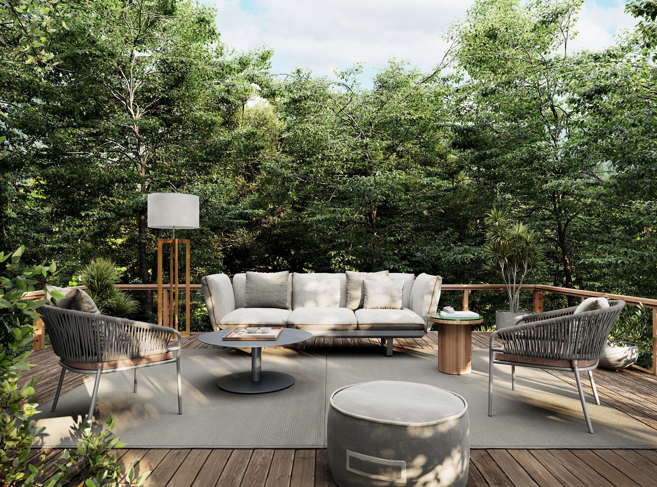 Угловое садовое кресло из ткани Atmosphera Венеция ARCH-00083499 - Вид №5