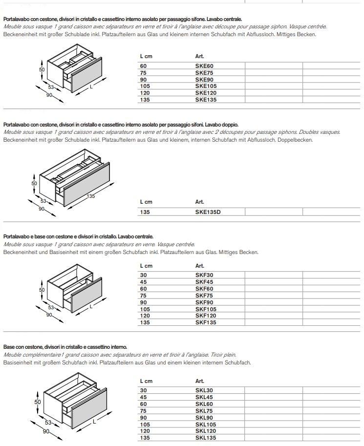ARTELINEA Модульная подвесная тумба под умывальник из ламината®  Al 587  - Вид №2