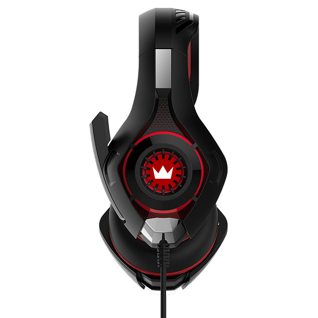CMGH-102T Гарнитура , black&red (подключение usb, встроенная аудио карта, частотный диапазон: 20гц-20,000 гц ,кабель 2.1м,размер d 250мм) Crown Santreyd  - Вид №2
