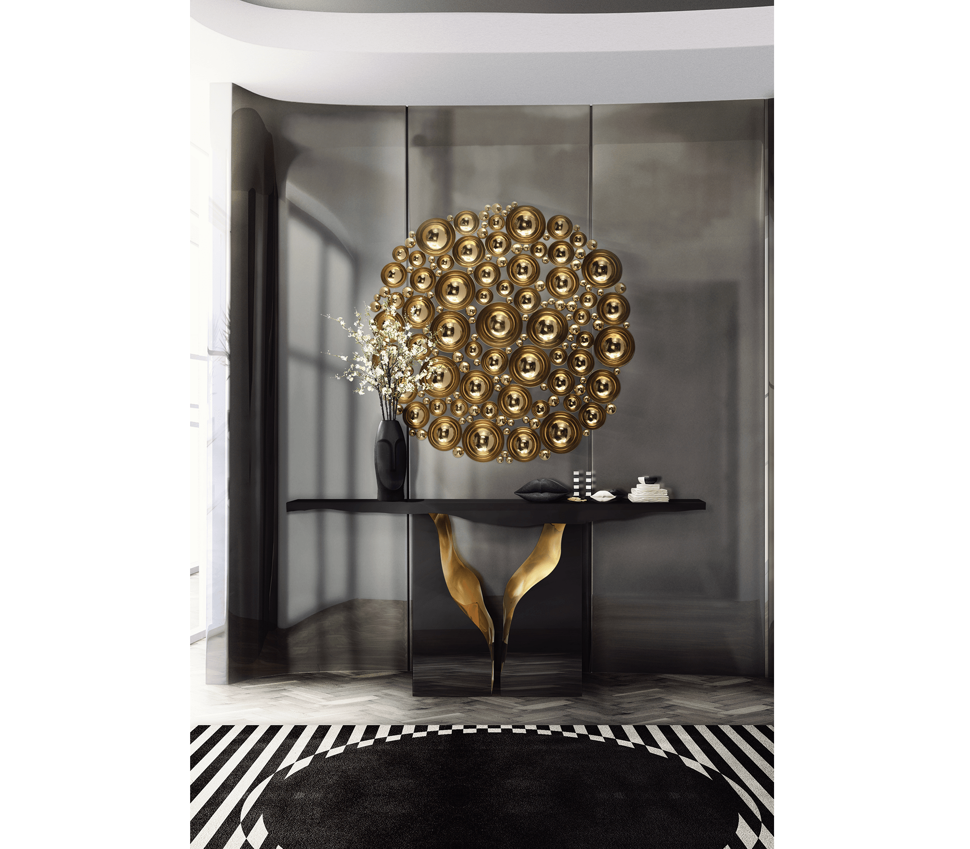 0-077 Зеркало Ньютона Boca Do Lobo  - Вид №3