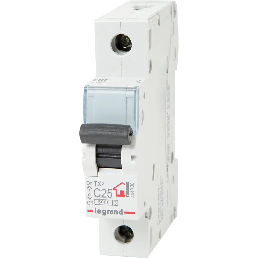 Автоматический выключатель Legrand TX3 1P C25 А 6 кА STLM-2200949