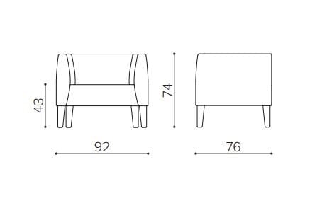Кресло с подлокотниками True Design Biblis ARCH-00069790 - Вид №2