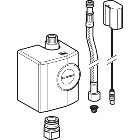 GEBERIT 116.450.00.1 Комплект для переоборудования Geberit на питание от генератора, для смесителей для раковин  - Вид №1