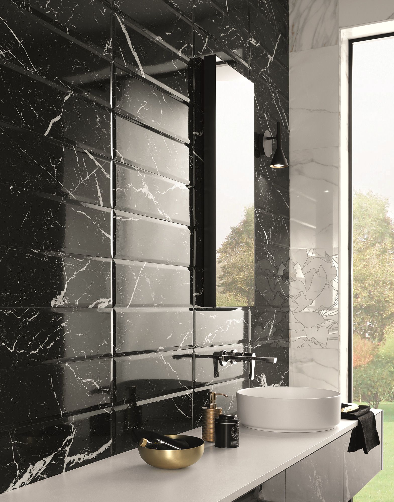 Пол / керамогранит с мраморным эффектом FAP ceramiche Roma Gold ARCH-00044009 - Вид №71