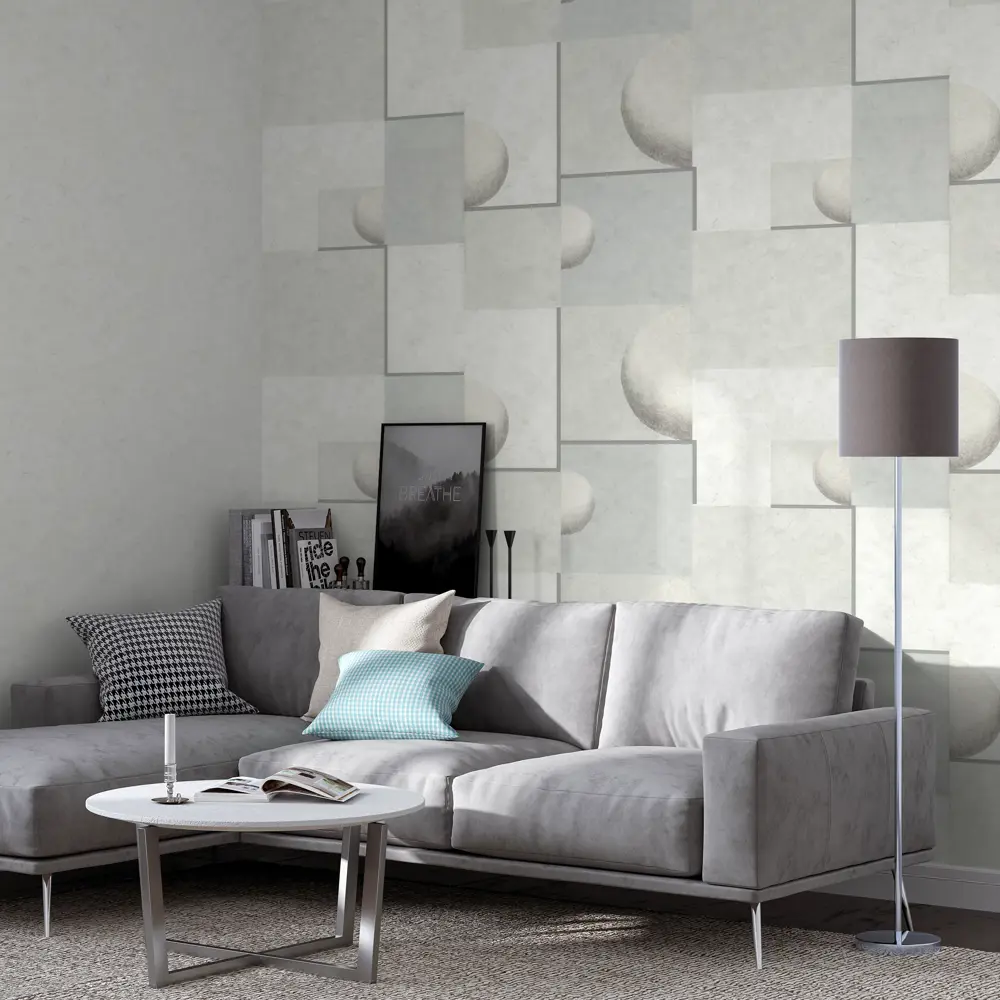 Обои флизелиновые Palitra Home Eclipse серые 1.06 м HC72080-14 STLM-2016200 - Вид №3