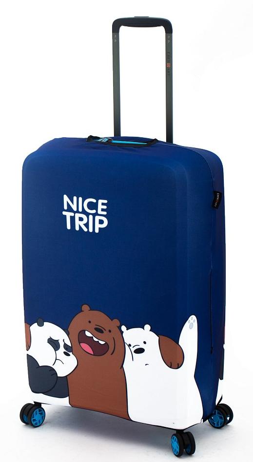 EBHP08-M Чехол для чемодана средний EBHP08 M Dark Blue Nice Trip Eberhart 