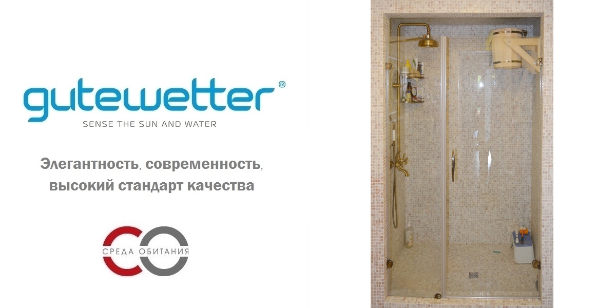 Душевая дверь в нишу 80x190 GK-002B GUTEWETTER LUX DOOR 80X190GK002B - Вид №1