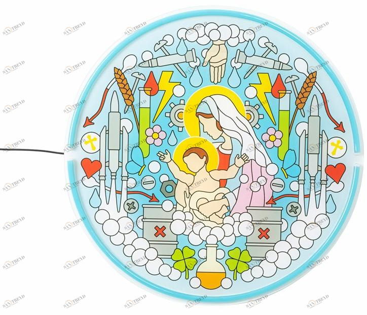Seletti Акриловый светодиодный настенный светильник Gospel led signs sun-id-1354459