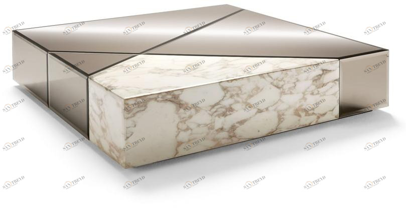 OPERA CONTEMPORARY Квадратный мраморный журнальный столик Cyrano 45167
