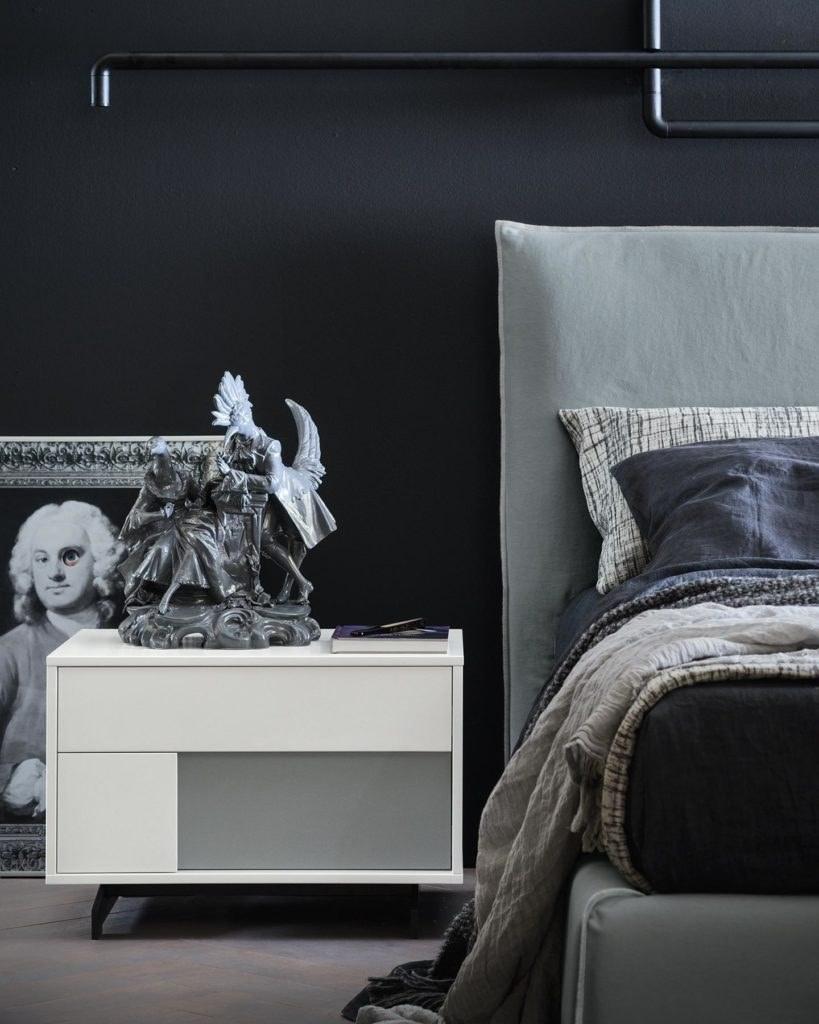 ZANETTE Двуспальная кровать из ткани с мягким изголовьем sun-id-1499089 - Вид №7