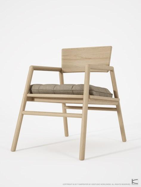 KARPENTER Кресло из дерева с подлокотниками Circa17 Cc04-o - Вид №4