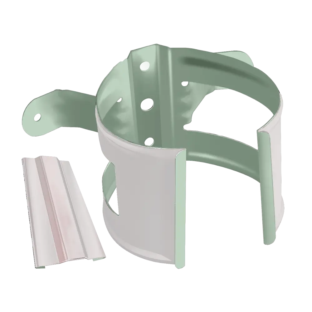 Крепление для трубы на дерево GL PE 90 мм цвет сигнальный белый Grand Line STLM-2107039