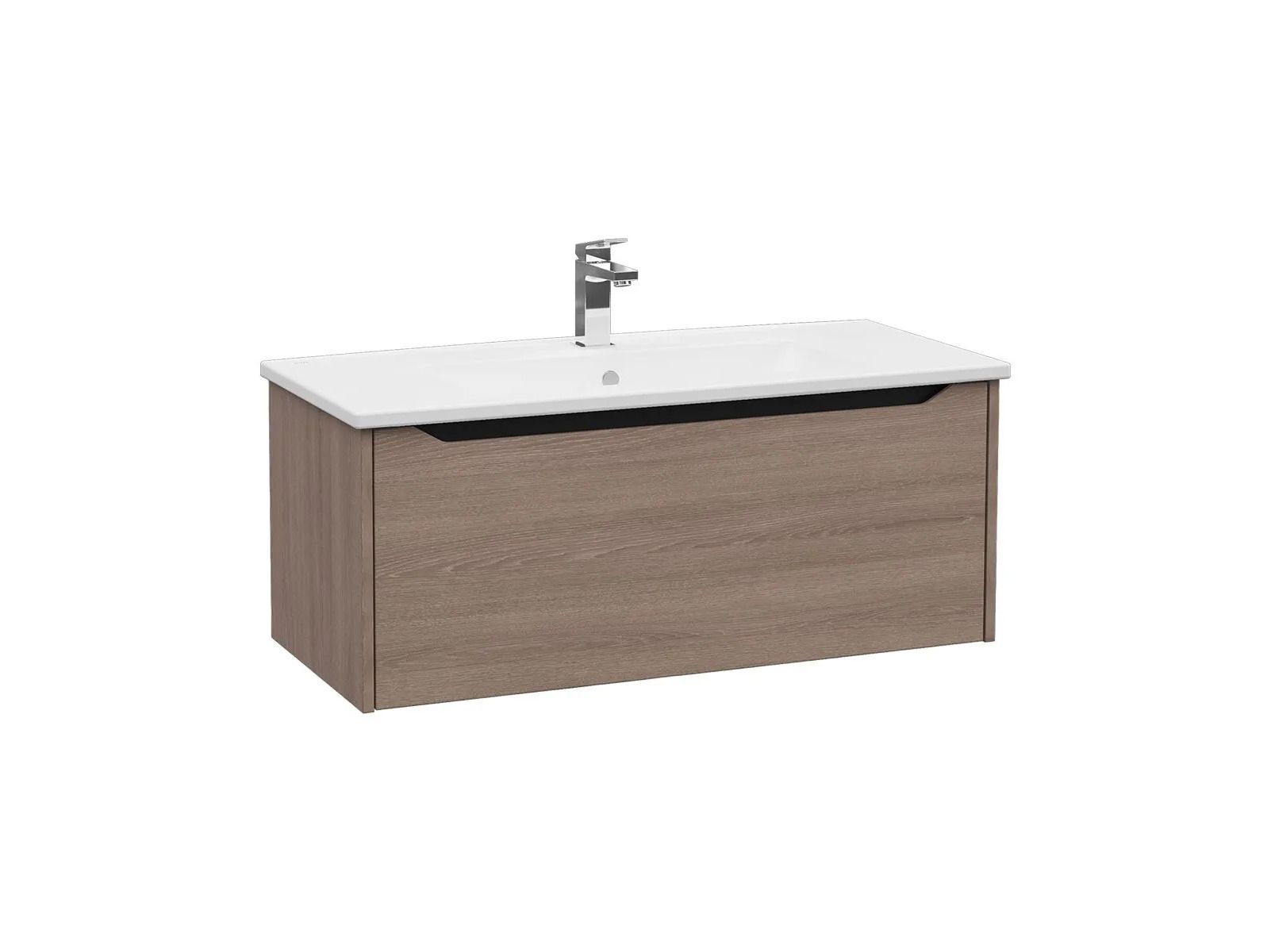 Подвесной шкаф для умывальника с ящиками со встроенной раковиной VitrA Bathrooms Integra Square ARCH-00078729