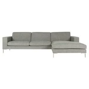 Диван угловой Domino, правосторонний, серый