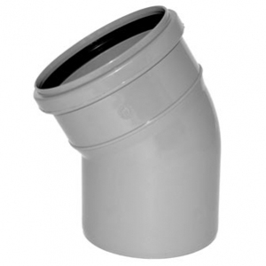 Отвод ПВХ канализационная D50мм 30 градусов Политек 6310 - Вид №1