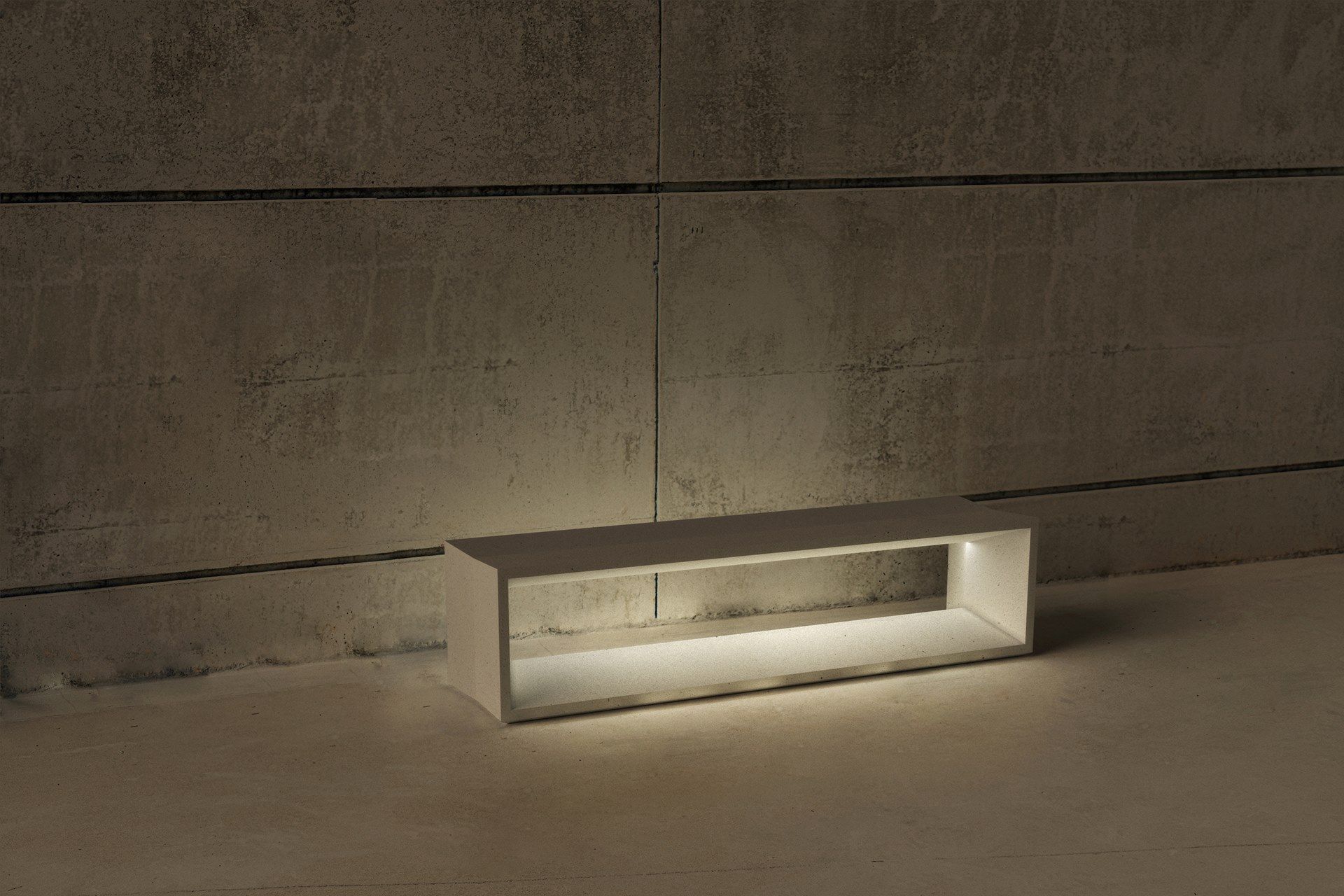 Бетонная скамья со встроенным освещением SIT Flat ARCH-00079367 - Вид №2