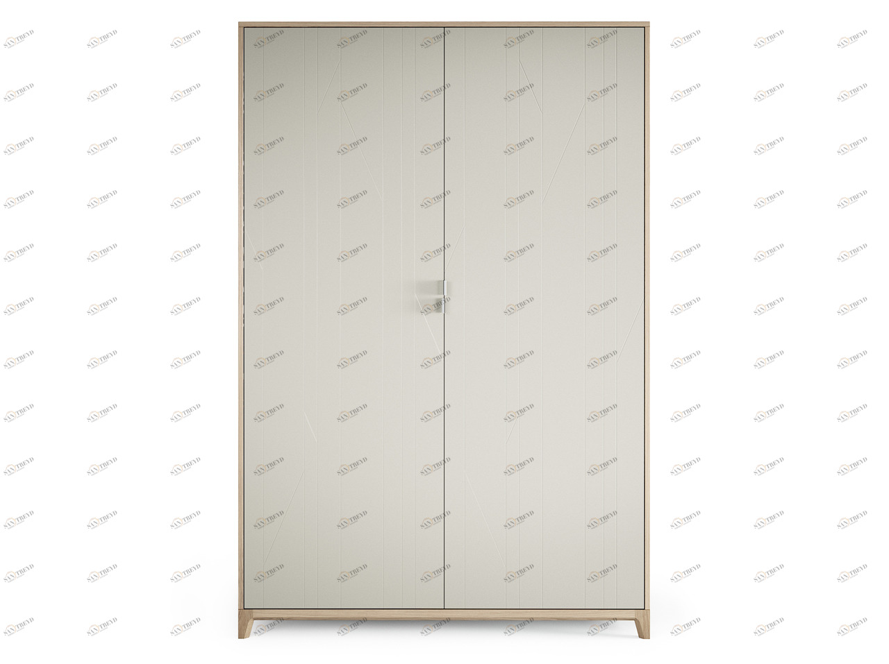 Шкаф распашной двухдверный осветленный дуб Case THE IDEA  210357 Бежевый 