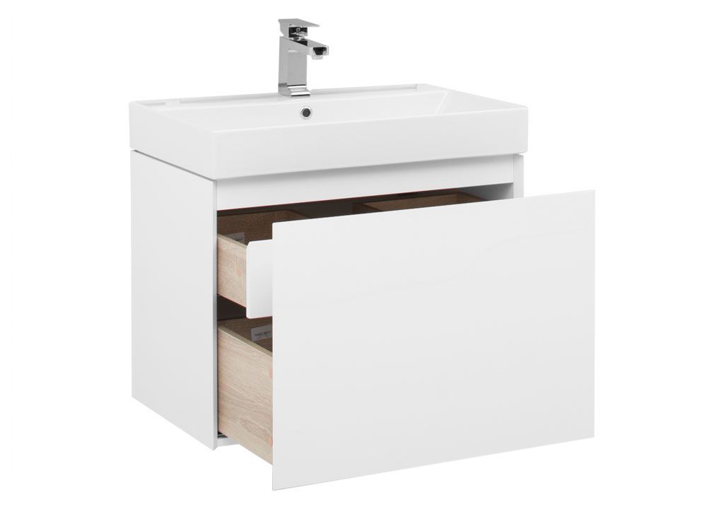 Тумба с раковиной Aquanet Йорк 70 белый 0020209300198207 - Вид №1