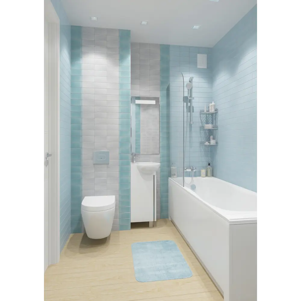 Угловая тумба AQWELLA Тео 45 для компактной ванной комнаты 18533471 STLM-0011141 - Вид №5