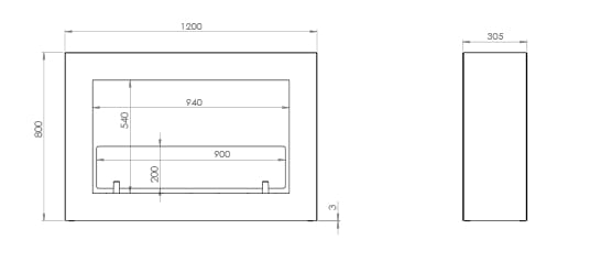 Отдельно стоящий камин на биоэтаноле bioKamino DONATELLO XL ARCH-00028357 - Вид №3