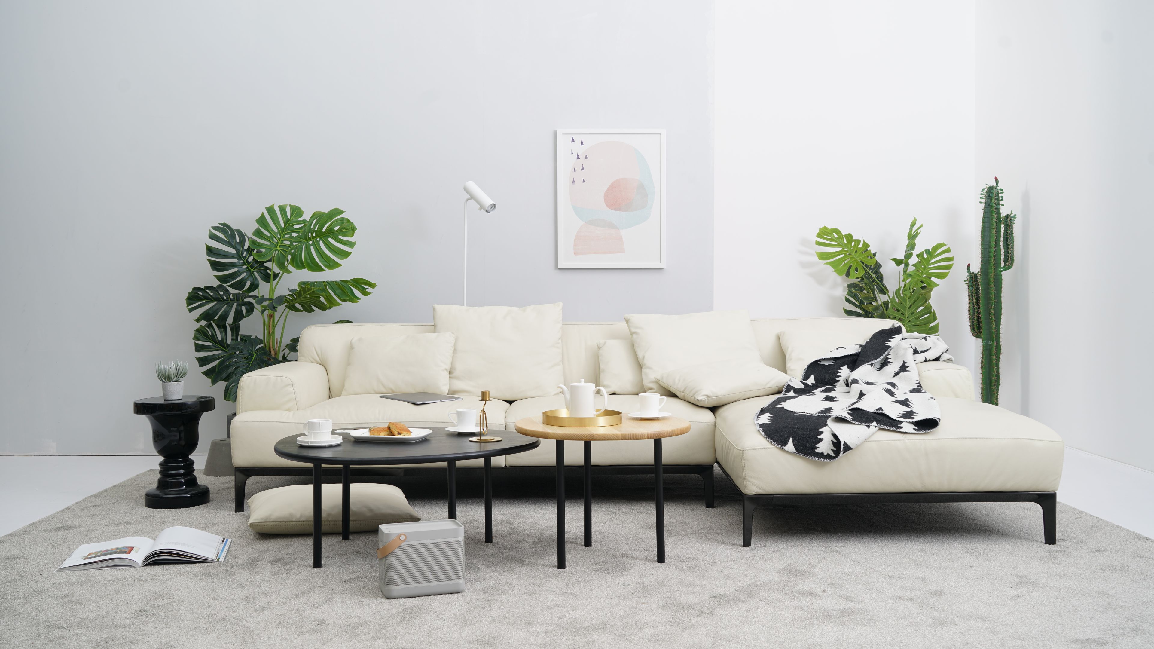 Кожаный диван с полуостровом Grado Design ARCH-00129130 - Вид №2