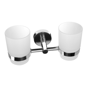 62150 Нержавеющий двойной держатель со стаканами, глянцевая поверхность SANELA