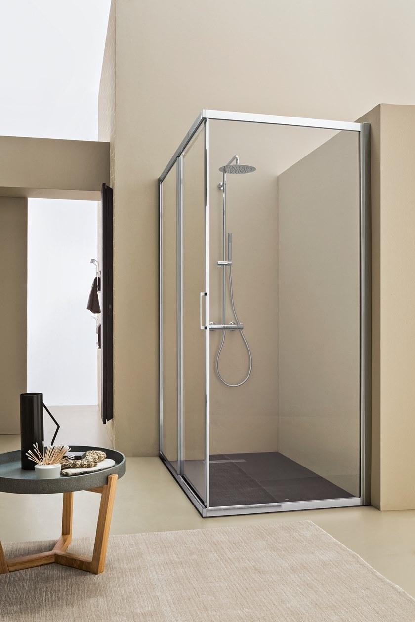 ARBLU Душевая кабина из алюминия и стекла с раздвижной дверью Mercurio sun-id-1428463 - Вид №1