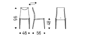 Кожаный стул Cattelan italia MAYA FLEX ARCH-00100275 - Вид №6
