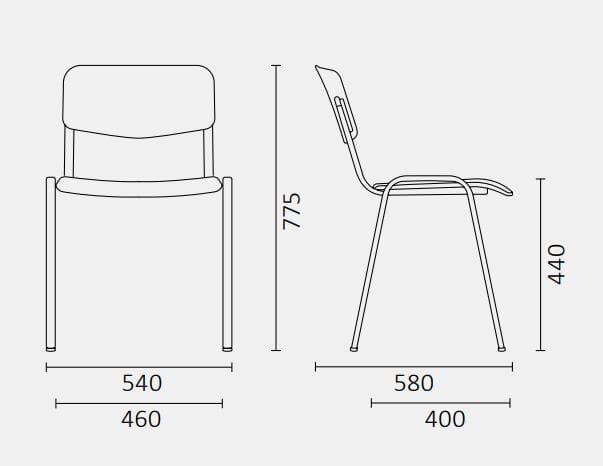 Стул для конференций с полипропиленовой подкладкой Leyform Sally ARCH-00029820 - Вид №7