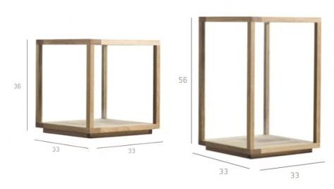 TRIBÙ Фонарь из тикового дерева Accessories D5015/d5016/d5017 - Вид №6