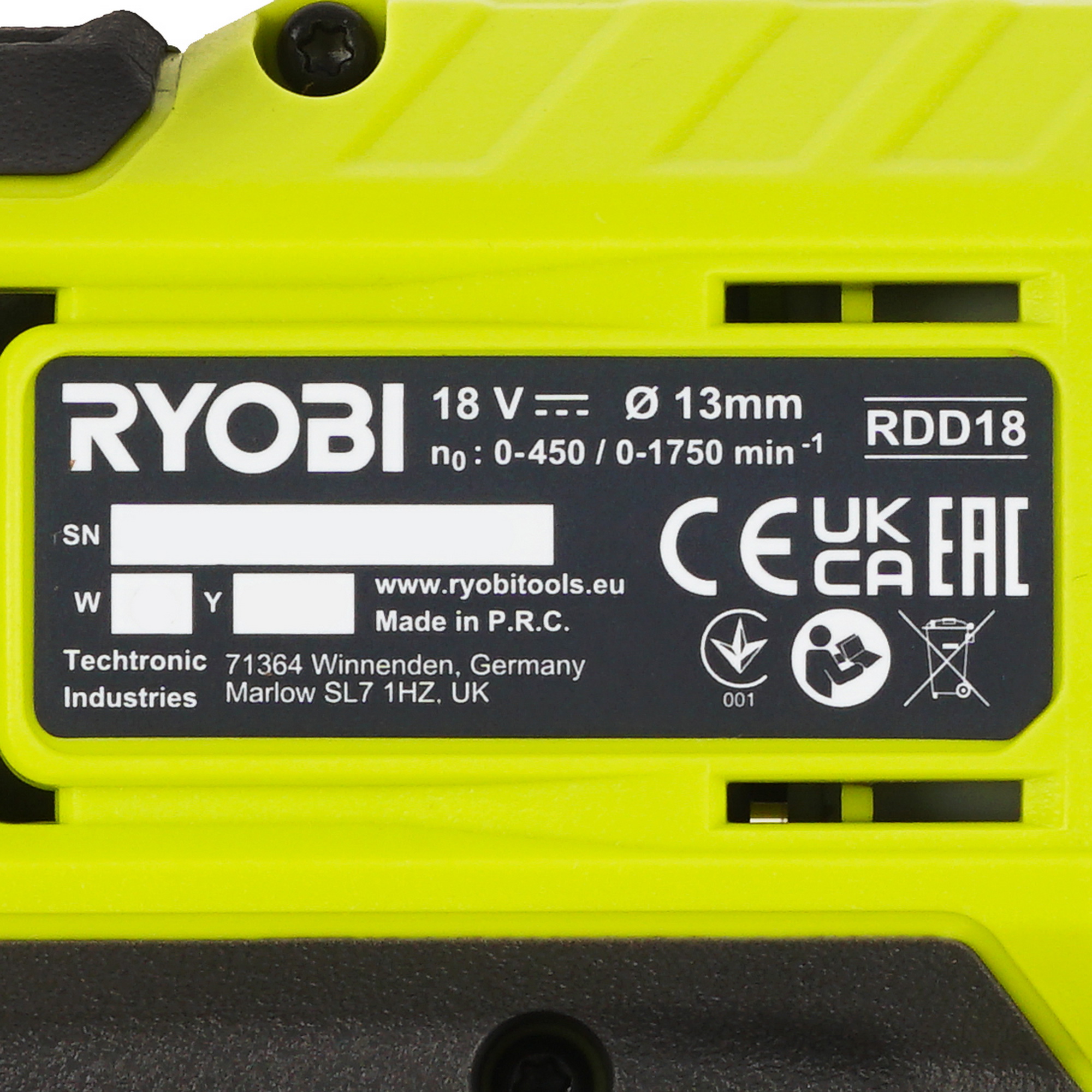 Дрель-шуруповерт Ryobi RDD18-2C52S ONE+ 18V 5481189 STDN-0122626 - Вид №3