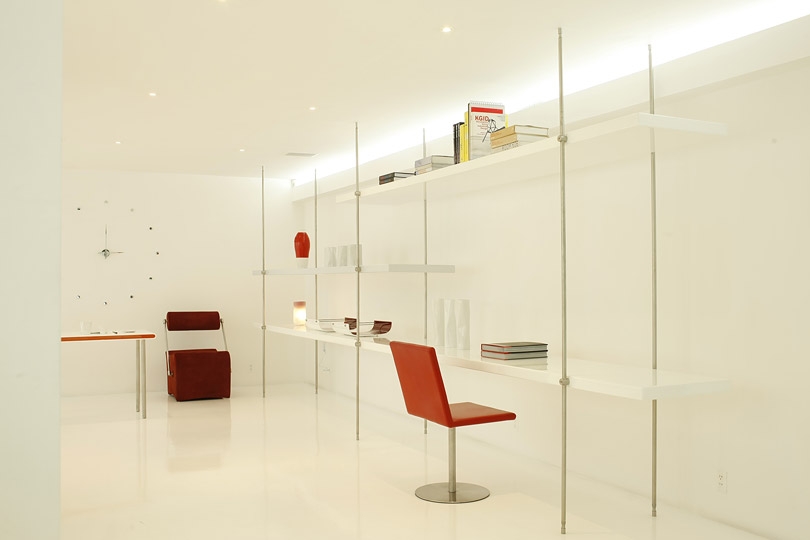 009137 Настенные часы i 12 красный-хром Nomon Rodon  - Вид №2