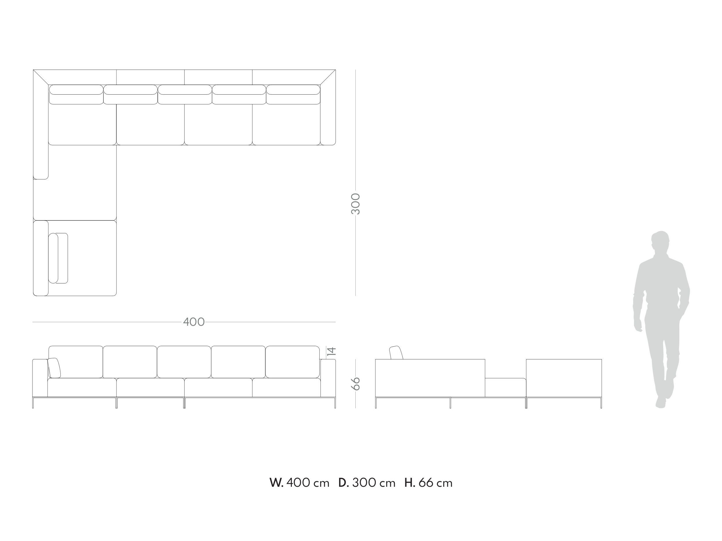 Бархатный диван с полуостровом PRADDY Miller ARCH-00040345 - Вид №5