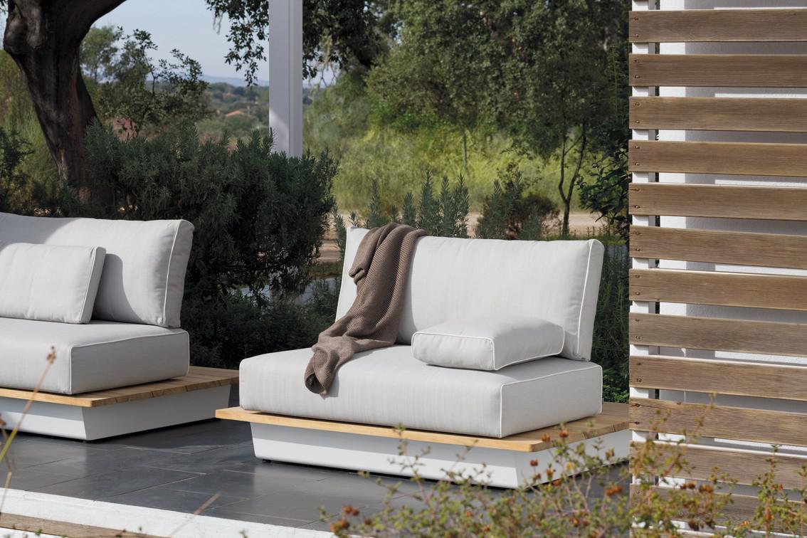 MNST375 Concept 3 белый столешница из дерева iroko Manutti Air - Вид №14