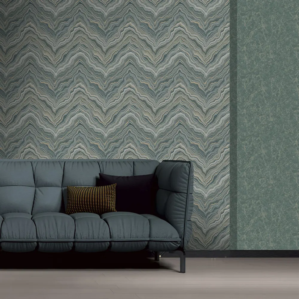 Обои флизелиновые Erismann Siena зелёные 1.06 м 60004-07 STLM-2029280 - Вид №2