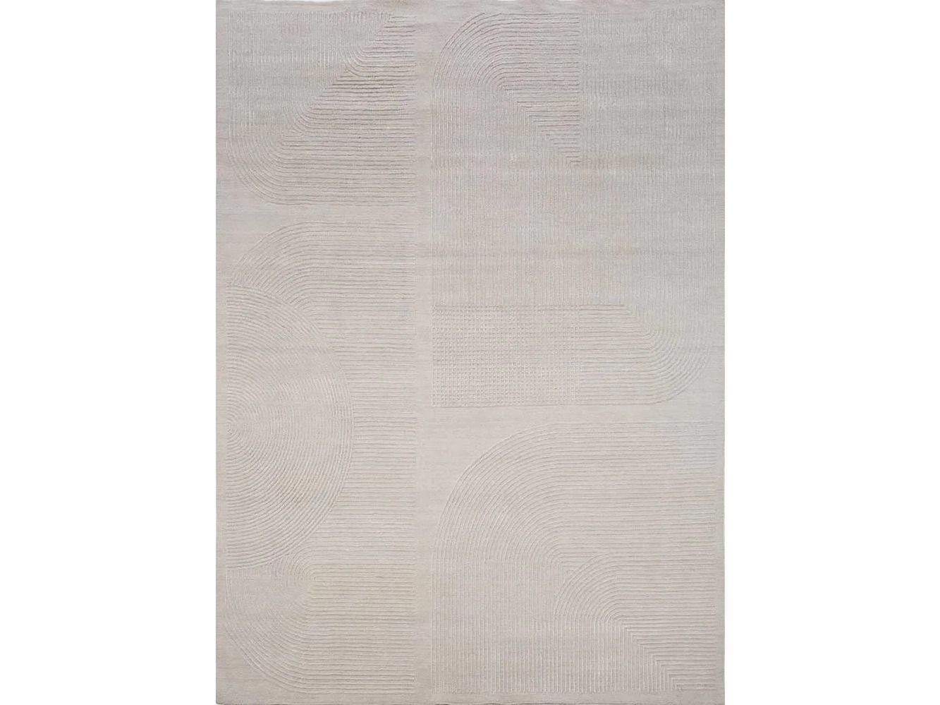 Бамбуковый Шелковый прямоугольный ковер ручной работы Jaipur Rugs Unfold ARCH-00079610 - Вид №1