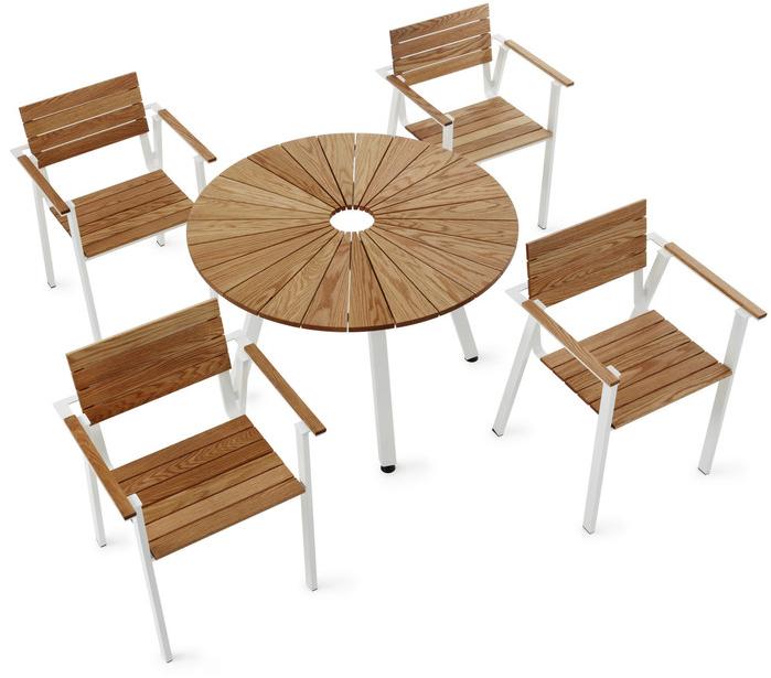 Nola Industrier Штабелируемый садовый стул с подлокотниками Sunset sun-id-1508492 - Вид №1