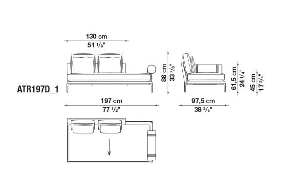 Кожаный диван B&B Italia Атолл ARCH-00112726 - Вид №82