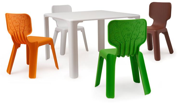 Magis Alma MT160 V Детский стул из полипропилена штабелируемый. Цвет: Зеленый 1342 C  - Вид №4