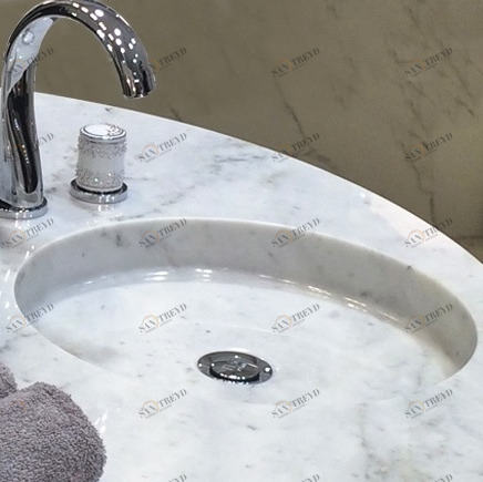 Комплект мебели YVAN из натурального мрамора Carrara Ypsilon VANITY YVANM