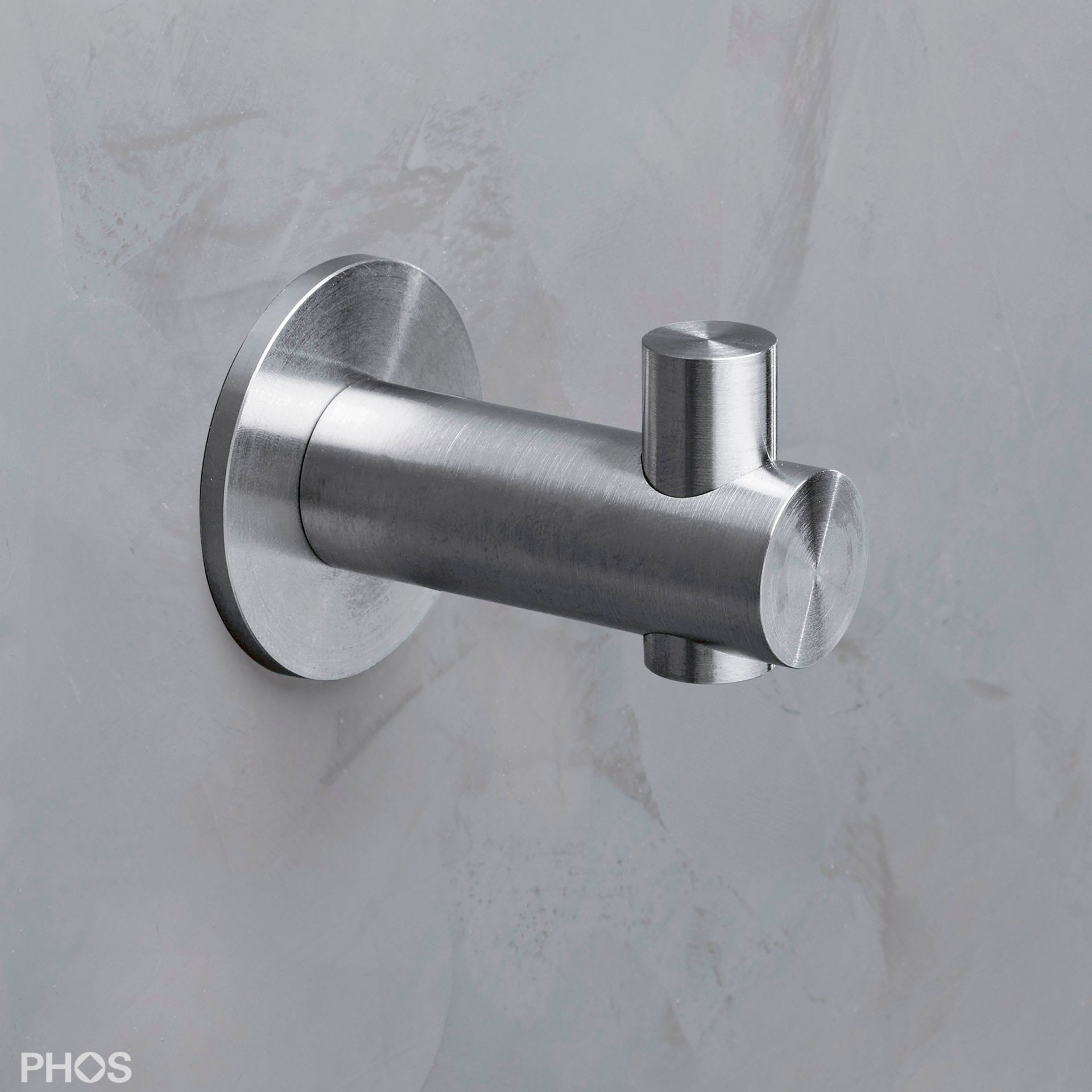 H18-50R40-B Крючок для полотенец, ø18 мм, длина 5 см, с розеткой PHOS 