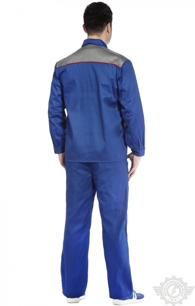 65399 Костюм "Труд" василек-серый  Летняя спецодежда  размер 56-58/182-188  - Вид №8