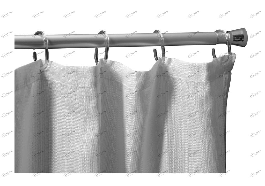 Крючок для карниза Aquanet SH0001K, 12 шт., овал, пластик 