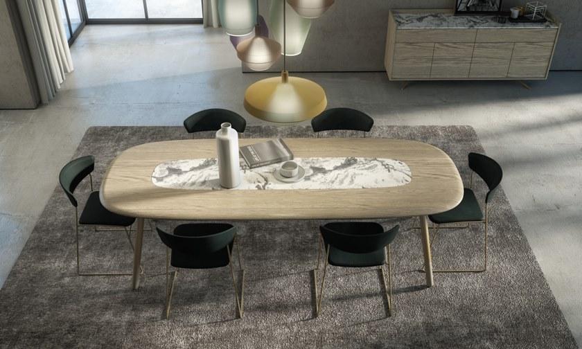 Huppé Прямоугольный стол из дуба и натурального камня Koval 2288m - 2290m HUPPE - Вид №5